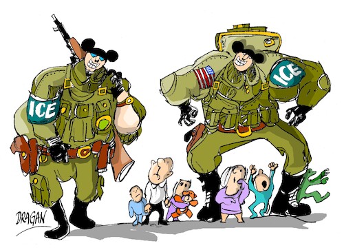 Cartoon: Minnesota-ICE (medium) by Dragan tagged minnesota,ice