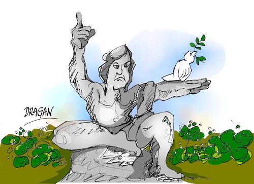 Cartoon: Nagasaki (medium) by Dragan tagged nagasaki,bomba,atomika