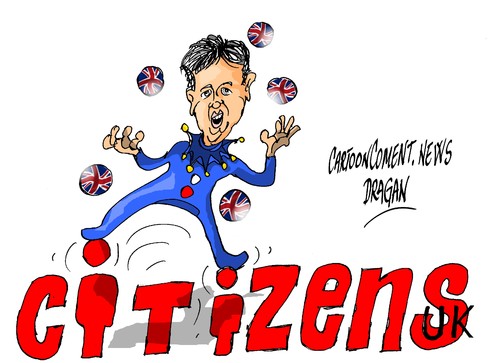 Cartoon: Nick Clegg-tiempo y espacio (medium) by Dragan tagged nick,clegg,reino,unido,liberaldemocratas,elecciones,politics,cartoon