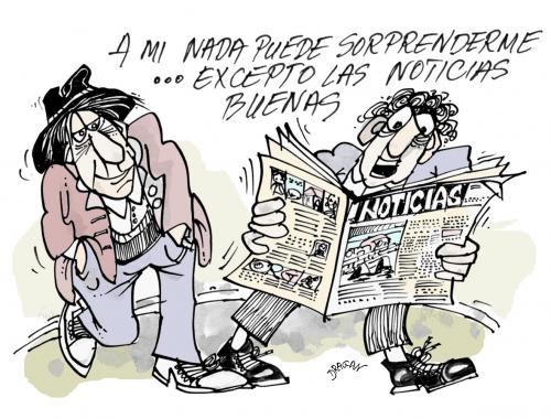Cartoon: noticias (medium) by Dragan tagged noticias