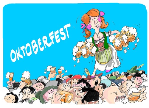 Cartoon: Oktoberfest (medium) by Dragan tagged oktoberfest
