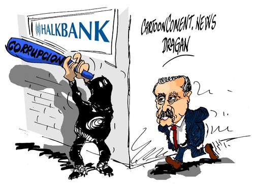 Cartoon: Recep Tayyip Erdogan-corrupcion (medium) by Dragan tagged recep,tayyip,erdogan,turquia,corrupcion,politics,cartoon
