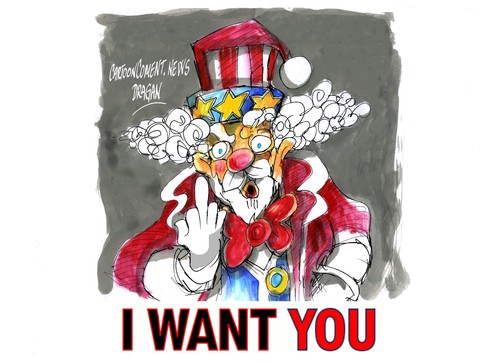 Cartoon: Santa Claus-espiritu (medium) by Dragan tagged santa,claus,papa,noel,want,you,navidad,nueva,yorkd,cartoon