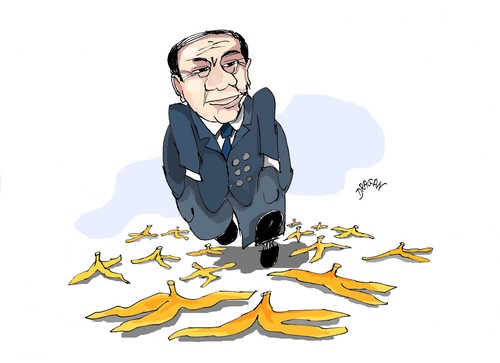 Cartoon: Silvio Berlusconi (medium) by Dragan tagged silvio,berlusconi,primer,ministro,italia,corrupcion,justicia,politics,cartoon