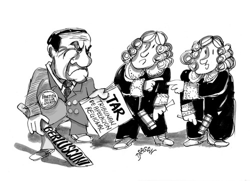 Cartoon: Silvio Berlusconi (medium) by Dragan tagged silvio,berlusconi,tar,pdl,italia,lazio,politics,cartoon