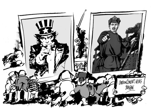 Cartoon: Stalingrado-hace 70 anos (medium) by Dragan tagged stalingrado,70,anos,mosku,rusia,alemania,union,sovietica,segunda,gerra,mundial,politics,cartoon