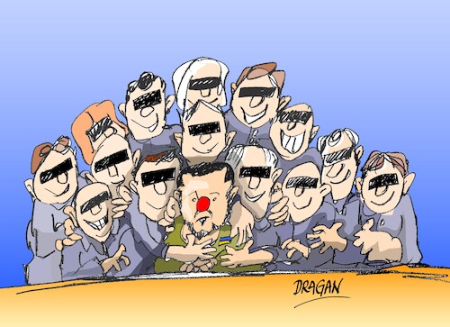 Cartoon: Volodimir Zelenski-aliados (medium) by Dragan tagged volodimir,zelenski,ukrania