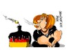 Cartoon: Angela Merkel-cumpleanos (small) by Dragan tagged angela,merkel,60,cumpleanos,alemania,cartoon