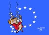 Cartoon: Angela Merkel-Union Europea (small) by Dragan tagged angela,merkel,union,europea