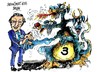 Cartoon: Antonis Samaras-3-acuerdo (small) by Dragan tagged antonis,samaras,acuerdo,troica,fondo,monetario,internacional,fmi,union,europea,ue,banco,central,bce,crisis,rescate,grecia,politics,cartoon