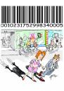 Cartoon: bar code 17 (small) by Dragan tagged bar,code