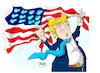 Cartoon: Donald Trump-America tweet (small) by Dragan tagged donald,trump,america,tweet