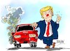 Cartoon: Donald Trump-combustion (small) by Dragan tagged donald,trump,coche,combustion