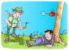 Cartoon: flecha (small) by Dragan tagged flecha
