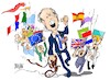 Cartoon: Joe Biden-lena (small) by Dragan tagged joe,biden,chins,ucrania,rusia