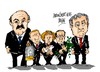 Cartoon: Minsk-cuestiones principales (small) by Dragan tagged minsk,ucrania,rusia,alemania,francia,aleksandr,lukashenko,politics,cartoon