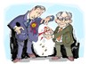 Cartoon: Nigel Farage- Herman Van Rompuy (small) by Dragan tagged nigel farage herman van rompuy parlamento europeo politics cartoon
