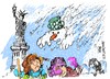 Cartoon: Nueva York-temporal de nieve (small) by Dragan tagged nueva,york,temporal,de,nieve