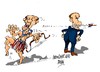 Cartoon: Obama-Putin- ?Por que? (small) by Dragan tagged barack,obama,vladimir,putin,boeing,777,malaysian,airlines,eeuu,rusia,ukrania,politics,cartoon