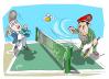 Cartoon: pelota (small) by Dragan tagged honduras,micheletti,zelaya,chavez