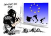 Cartoon: UE-a golpe de crisis (small) by Dragan tagged union,europea,crisis,deuda,eurozona,spain,italia,grecia,intervencion,banc,politics,cartoon