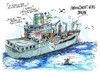Cartoon: USNS Rappahannock (small) by Dragan tagged usns,rappahannock,marina,estadosunidos,golfo,pesico,jebel,ali,dubai,emiratos,arabes,unidos,politics,cartoon