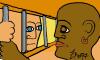 Cartoon: discrimination2 (small) by johnxag tagged discrimination black white bars prison jail