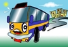 Cartoon: laughing bus (small) by johnxag tagged smiling,laughing,bus,car,funny