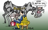 Cartoon: Milking the cow (small) by johnxag tagged johnxag cow cartoon