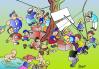 Cartoon: party (small) by johnxag tagged situation,party,welcome,kids,playground,kiddengarden