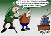 Cartoon: retired and desperate (small) by johnxag tagged economy,politics,finance,money,germany,merkel,europe,euro,johnxag