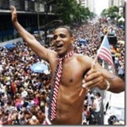 Cartoon: OBAM FUN IN RIO DE JANEIRO (medium) by diegoviana tagged obama