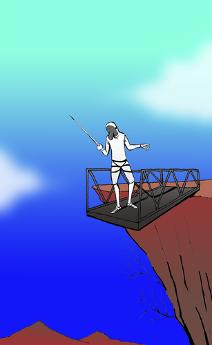 Cartoon: Absurd Bungee Jumping... (medium) by berk-olgun tagged absurd,bungee,jumping