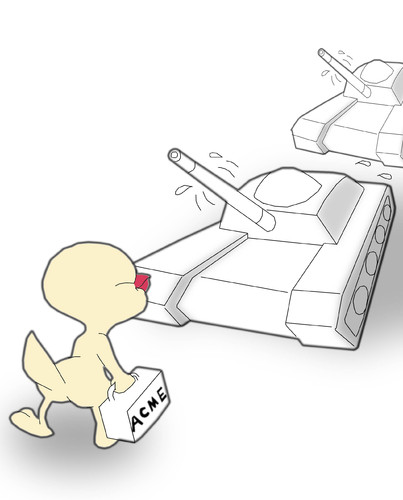 Cartoon: ACME.. (medium) by berk-olgun tagged pink,humour