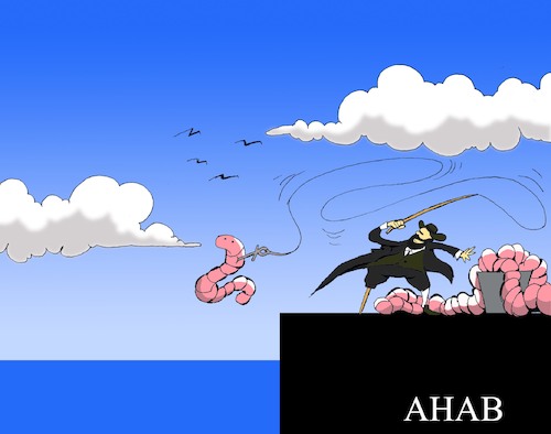 Cartoon: Ahab... (medium) by berk-olgun tagged ahab
