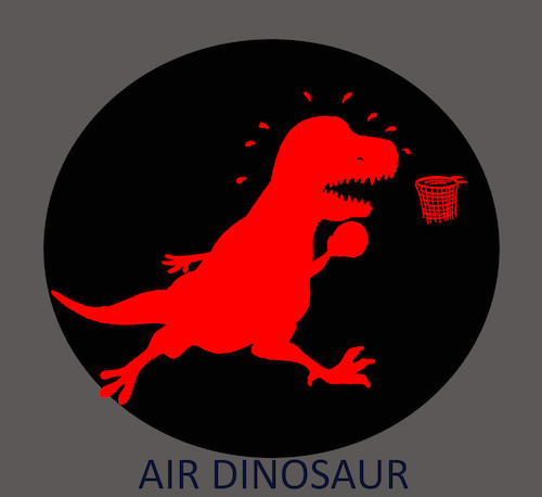 Cartoon: Air Dinosaur... (medium) by berk-olgun tagged jordan