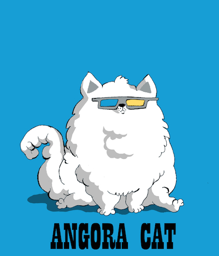 Cartoon: Angora Cat... (medium) by berk-olgun tagged angora,cat