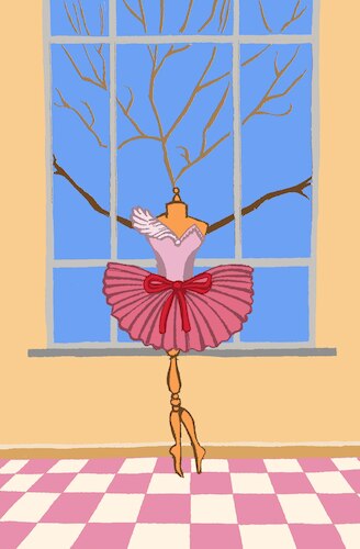 Cartoon: Ballerina Mannequin... (medium) by berk-olgun tagged ballerina,mannequin