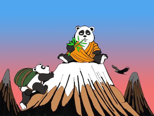 Cartoon: Bamboo... (medium) by berk-olgun tagged bamboo