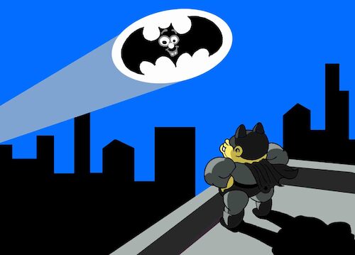 Cartoon: Batkid... (medium) by berk-olgun tagged batkid