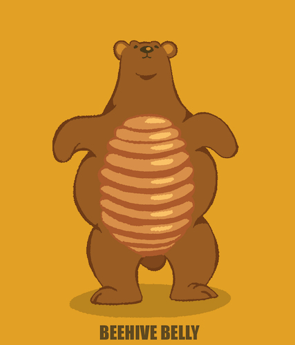 Cartoon: Beehive Belly... (medium) by berk-olgun tagged beehive,belly