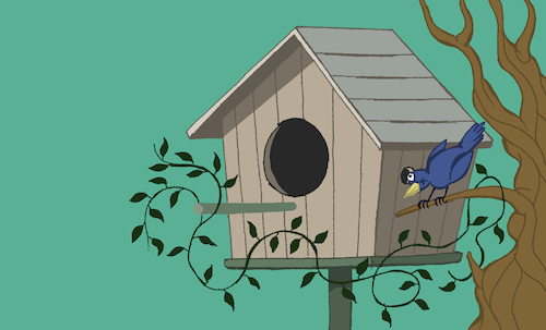 Cartoon: Bird House... (medium) by berk-olgun tagged bird,house