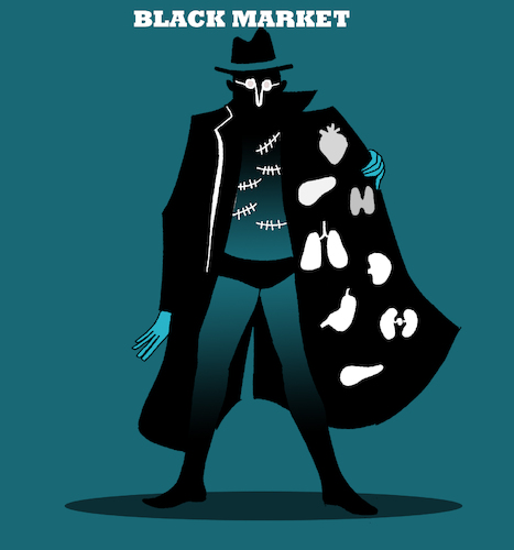 Cartoon: Black Market... (medium) by berk-olgun tagged black,market