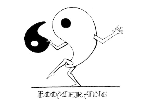 Cartoon: Boomerang... (medium) by berk-olgun tagged boomerang