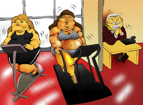 Cartoon: BOTERO... (medium) by berk-olgun tagged botero