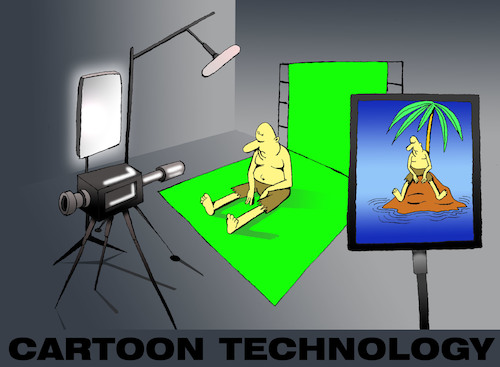 Cartoon: Cartoon Technology... (medium) by berk-olgun tagged cartoon,technology