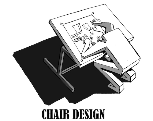 Cartoon: Chair Design... (medium) by berk-olgun tagged chair,design