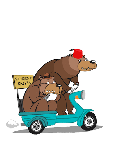 Cartoon: Circus Bear... (medium) by berk-olgun tagged circus,bear