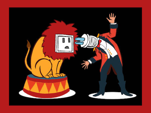 Cartoon: Circus Lion... (medium) by berk-olgun tagged circus,lion