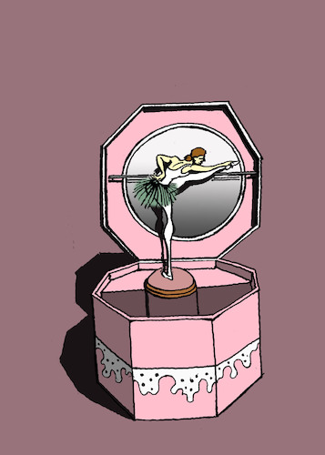 Cartoon: Degas Music Box... (medium) by berk-olgun tagged degas,music,box
